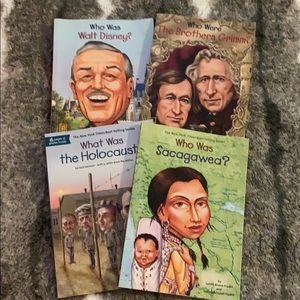 Set of 4 Who Was books.